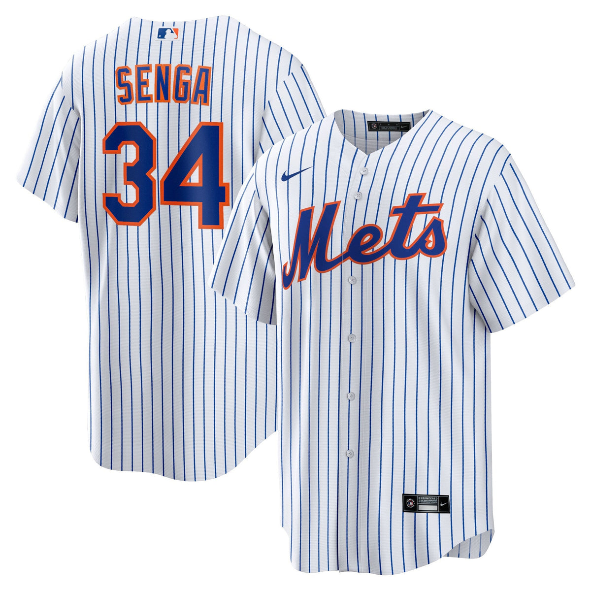 New York Mets Kodai Senga White/Royal Home Replica Player Jersey product image 2, provided for visual reference and product
