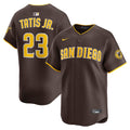 San Diego Padres Fernando Tatis Jr. Brown Road Limited Player Jersey product image 1, provided for visual reference and