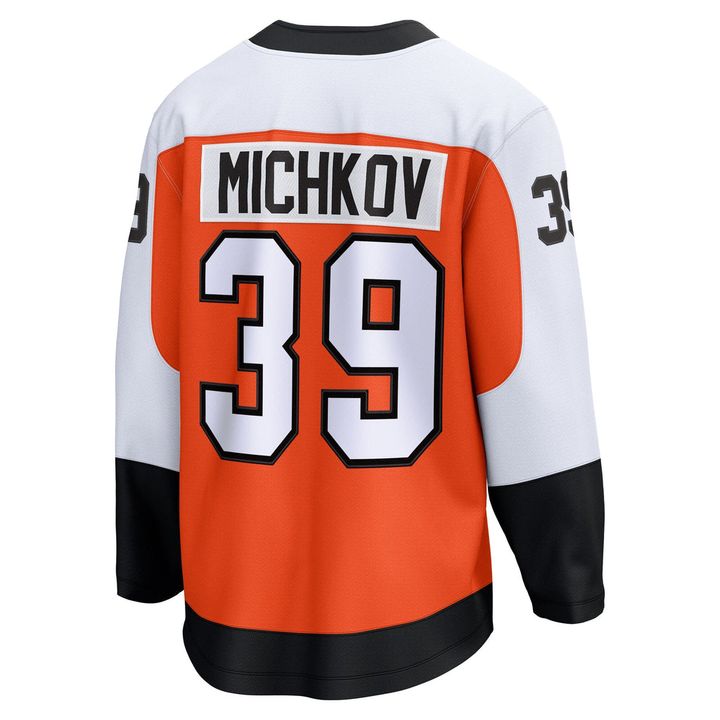 Philadelphia Flyers Matvei Michkov Orange Home Premier Breakaway Player Jersey product image 4, provided for visual