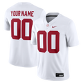 Alabama Crimson Tide Custom Game Jersey - White product image 1, provided for visual reference and product detail review