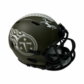 Tony Pollard Autographed Tennessee Titans Salute To Service Mini Helmet Beckett product image 1, provided for visual