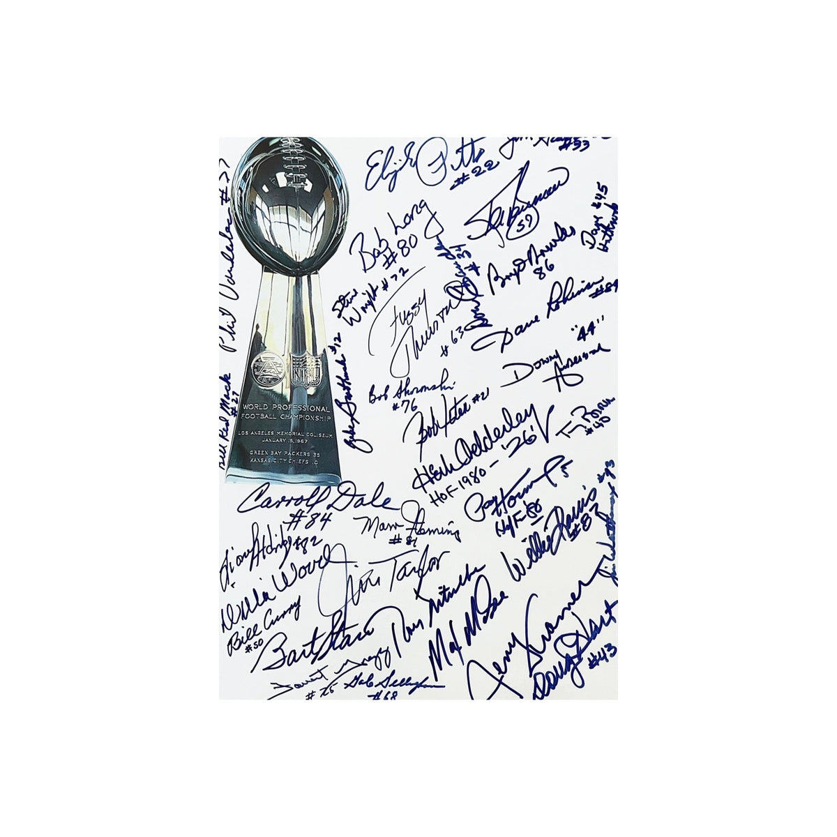 1966 Green Bay Packers Autographed Team Signed 11x15 JSA product image 1, provided for visual reference and product detail