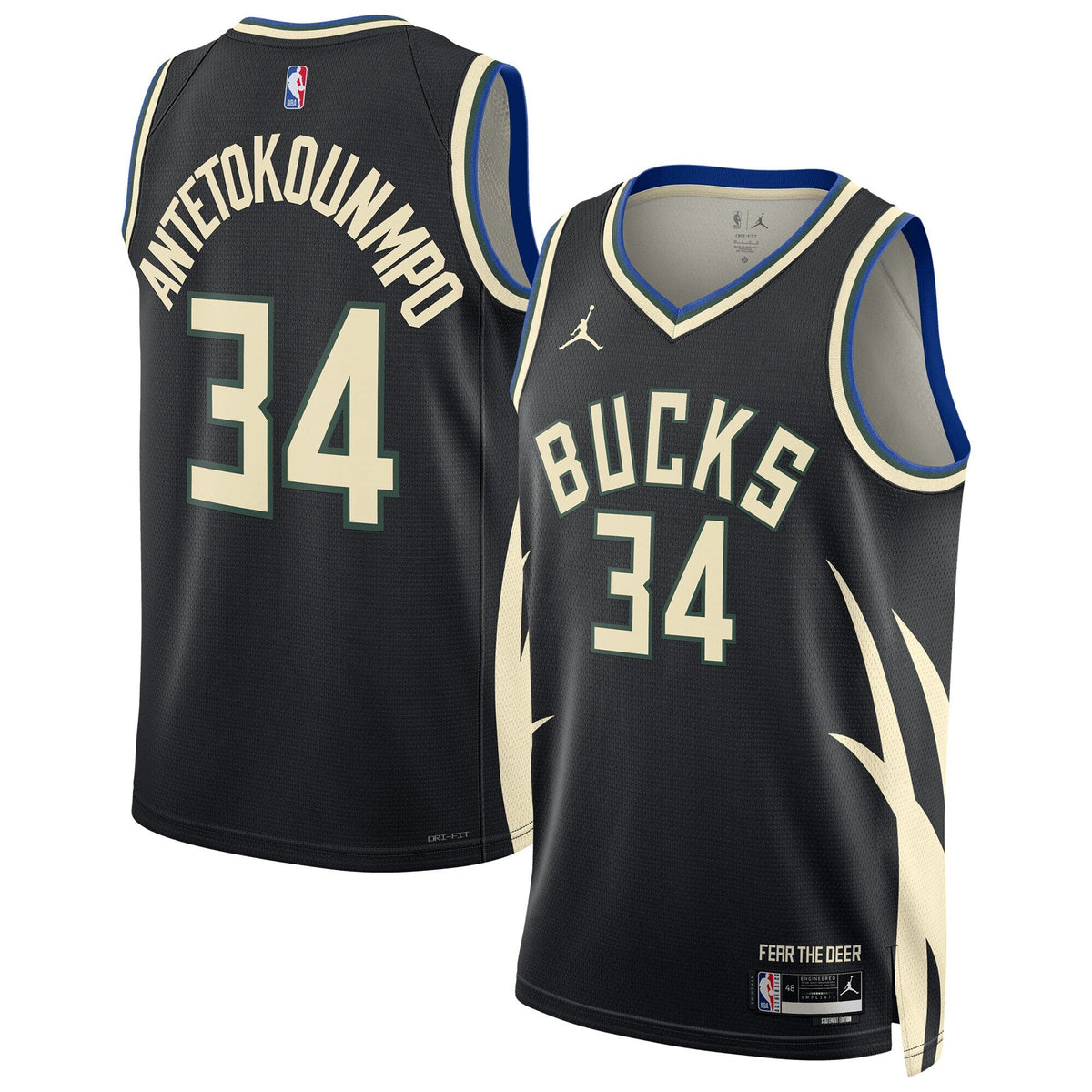 Milwaukee Bucks NBA Statement Swingman Jersey - Giannis Antetokounmpo product image 2, provided for visual reference and