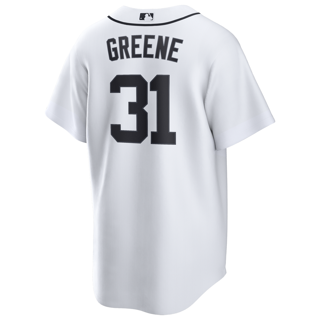 Detroit Tigers Riley Greene White Home Replica Jersey product image 4, provided for visual reference and product detail
