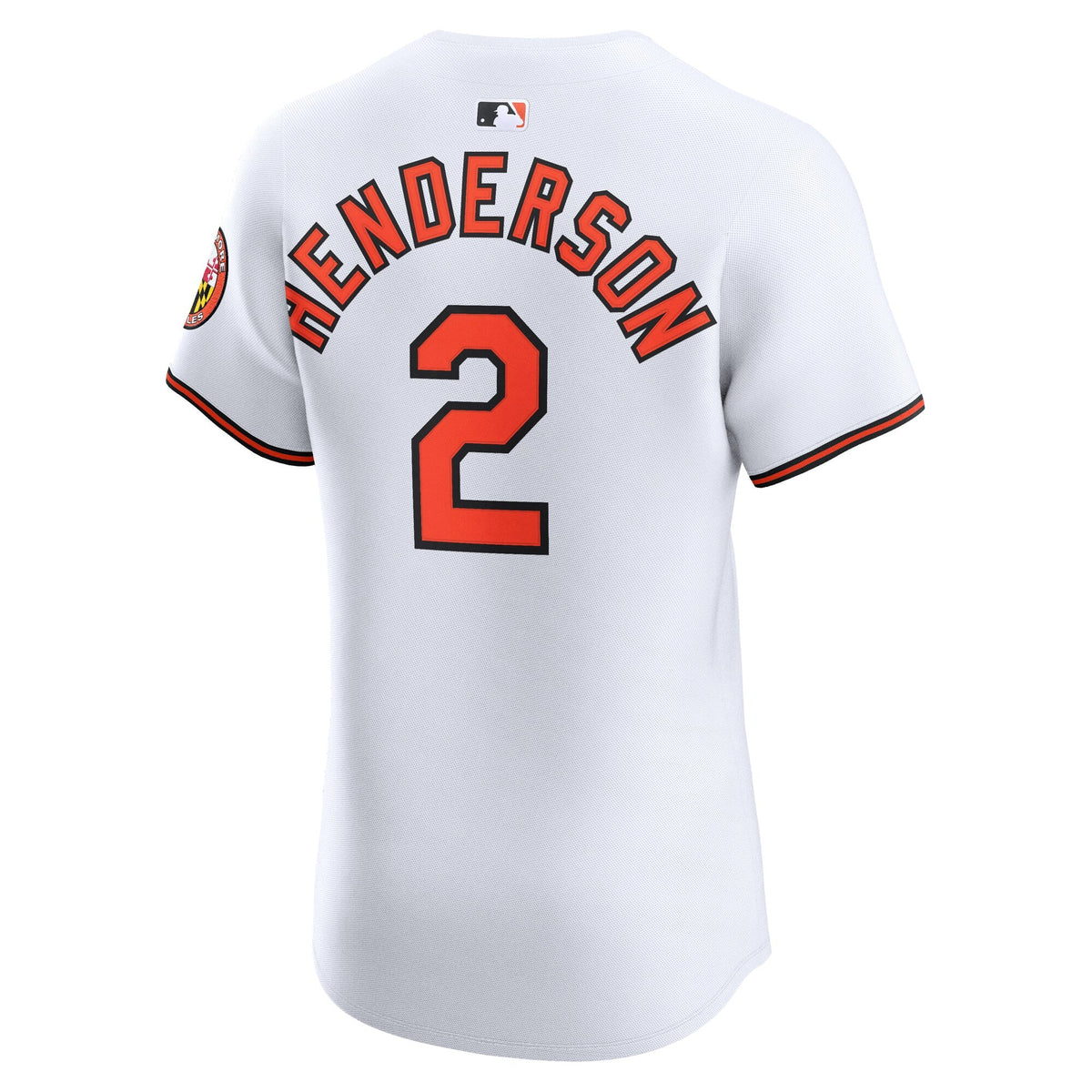 Baltimore Orioles Gunnar Henderson White Home Elite Jersey product image 4, provided for visual reference and product detail