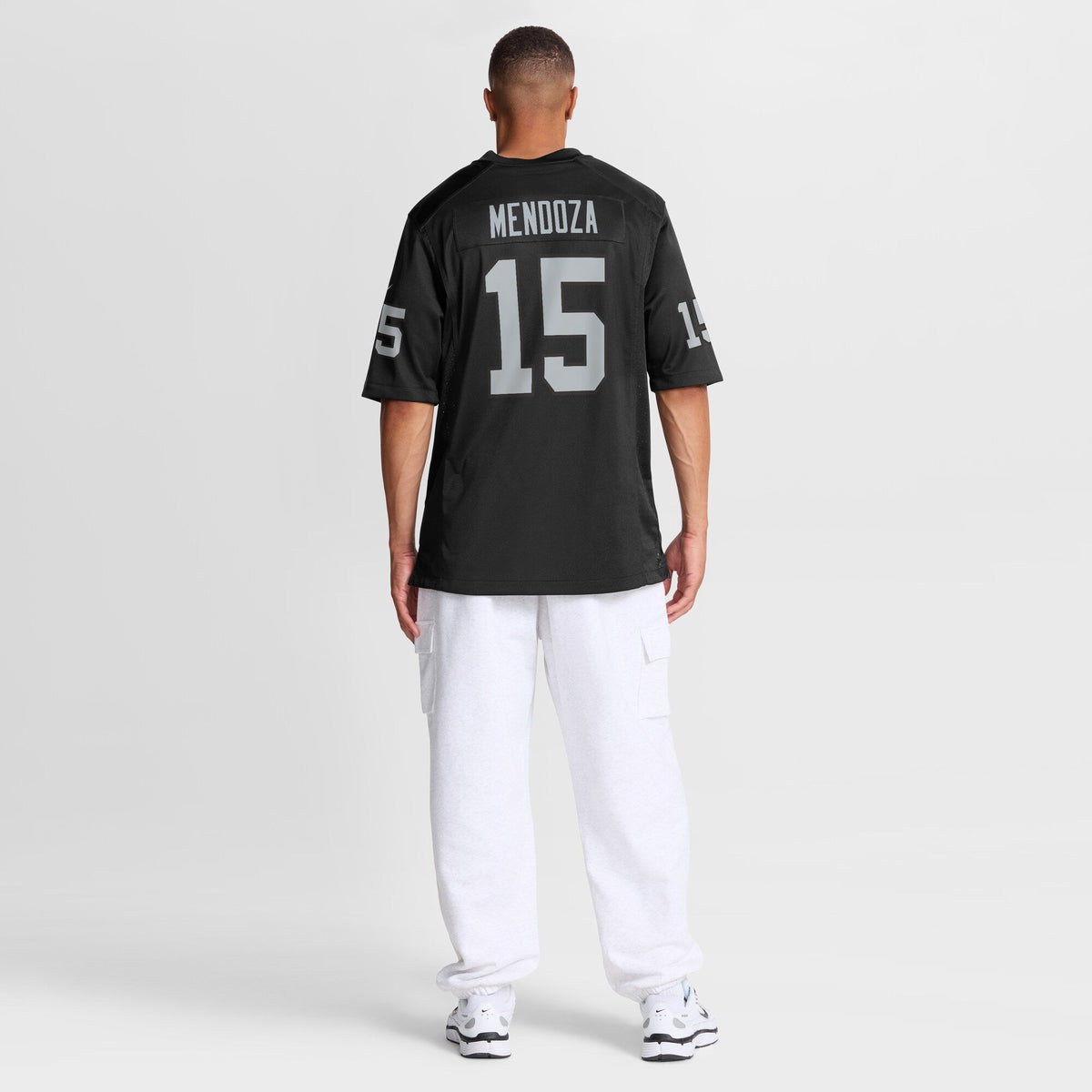 Las Vegas Raiders Fernando Mendoza Black 2026 NFL Draft First Round Pick No. 1 Team Game Jersey product image 6, provided