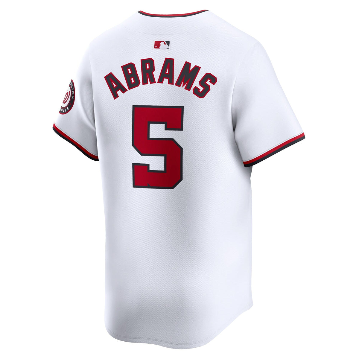 Washington Nationals CJ Abrams White Home Limited Player Jersey product image 4, provided for visual reference and product
