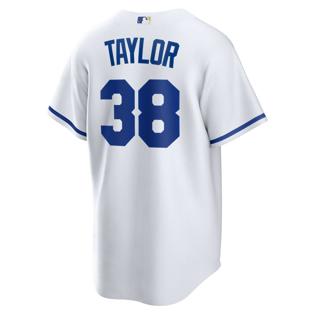 Kansas City Royals Josh Taylor White Home Replica Player Jersey product image 4, provided for visual reference and product