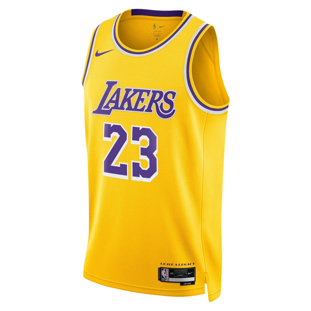 Los Angeles Lakers Icon Edition Swingman Jersey - Gold - Lebron James product image 3, provided for visual reference and