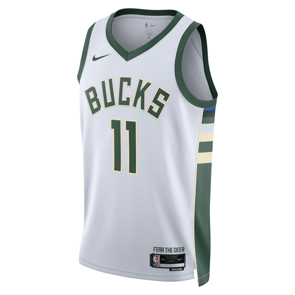 Milwaukee Bucks Association Edition Swingman Jersey - White - Tyler Herro product image 3, provided for visual reference and