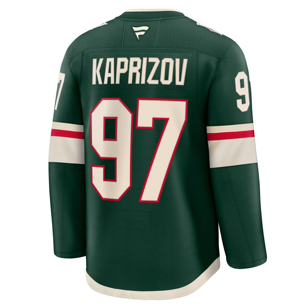 Minnesota Wild Kirill Kaprizov Green Home Premium Jersey product image 4, provided for visual reference and product detail