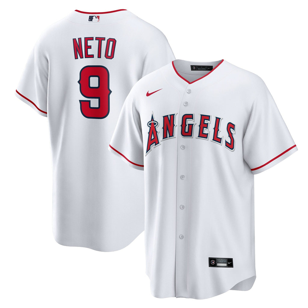 Los Angeles Angels Zach Neto White Home Replica Jersey product image 2, provided for visual reference and product detail