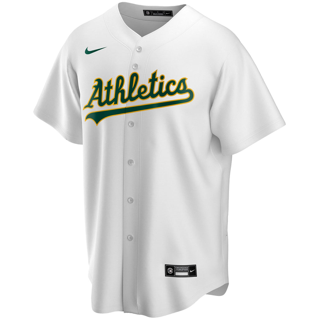 Athletics White Home Replica Custom Jersey product image 3, provided for visual reference and product detail review