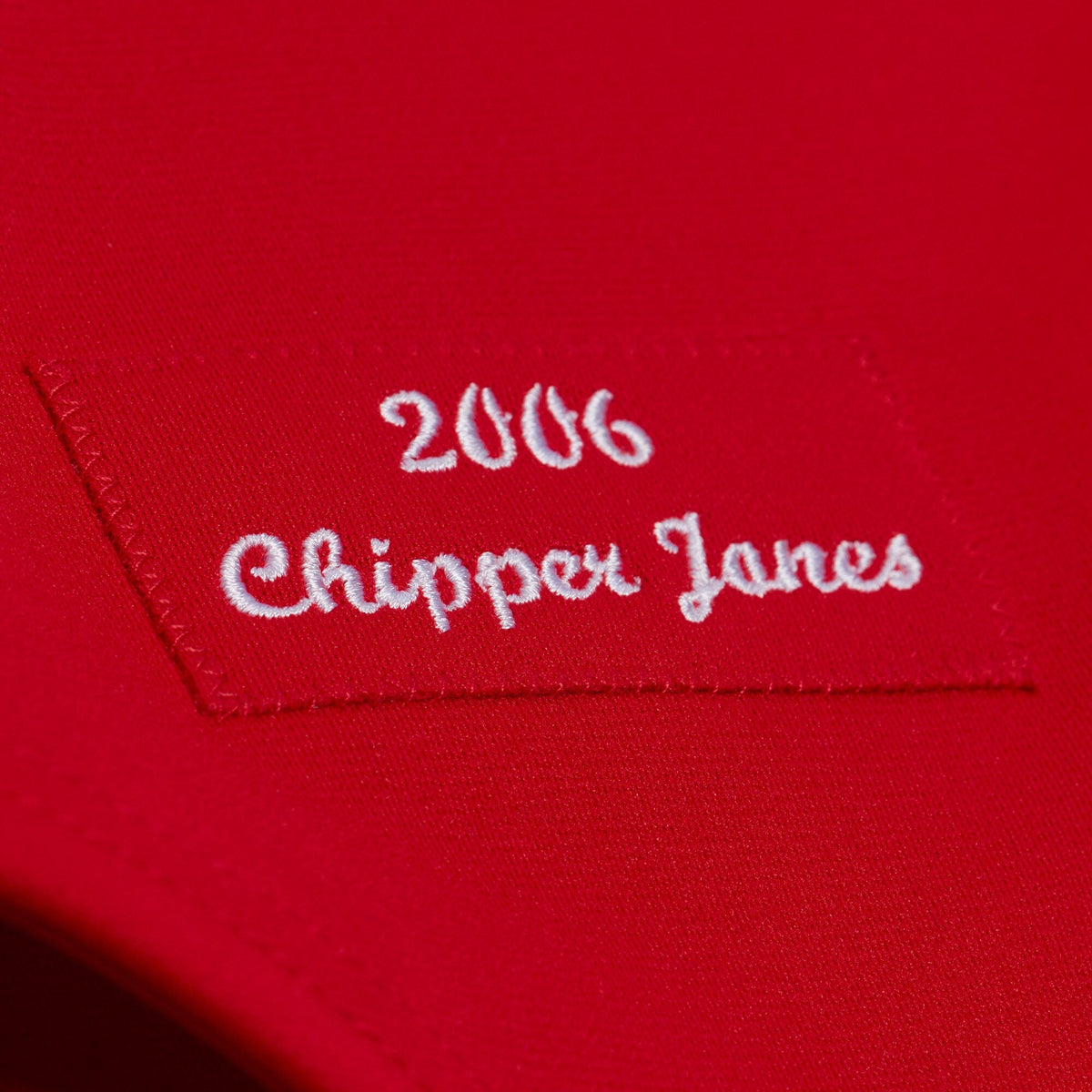 Atlanta Braves Chipper Jones Red 2006 Cooperstown Collection Authentic Jersey product image 7, provided for visual reference