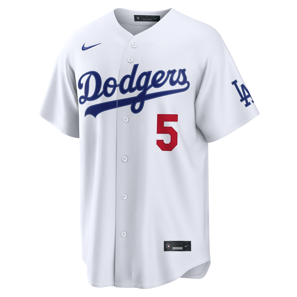 Los Angeles Dodgers Freddie Freeman White Home Stadium Jersey product image 3, provided for visual reference and product