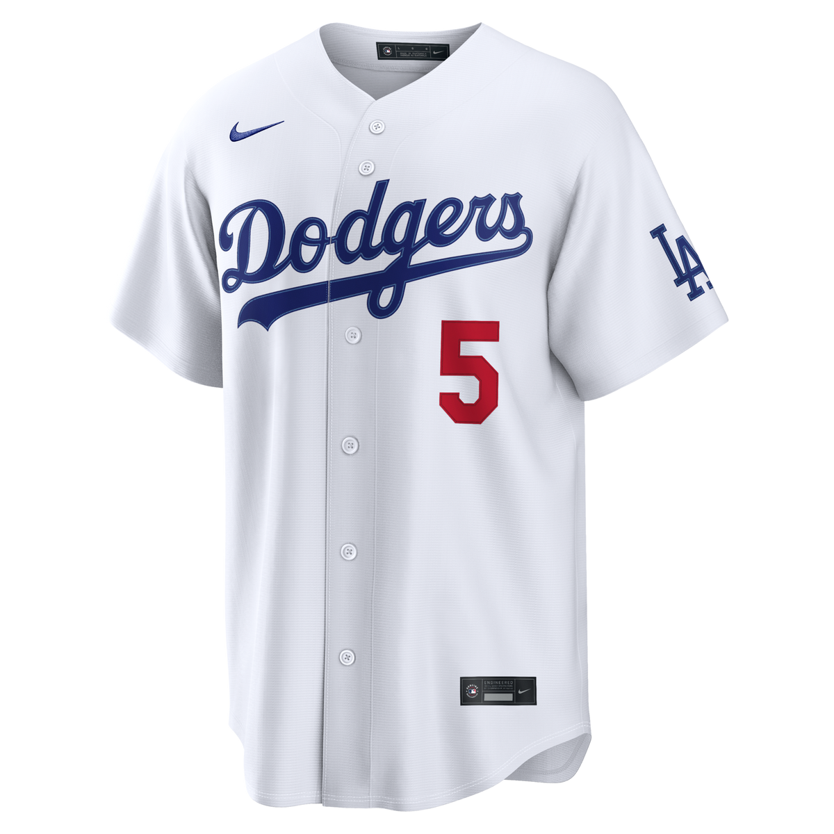 Los Angeles Dodgers Freddie Freeman White Home Stadium Jersey product image 3, provided for visual reference and product