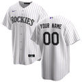 Colorado Rockies White Home Replica Custom Jersey product image 1, provided for visual reference and product detail review