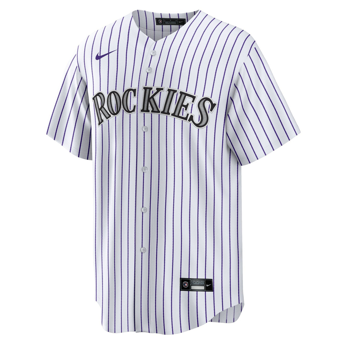 Colorado Rockies Charlie Blackmon White Home Replica Player Name Jersey product image 3, provided for visual reference and