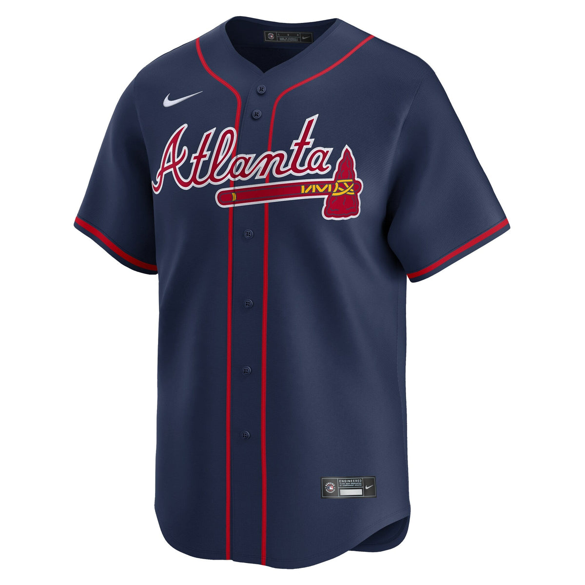 Atlanta Braves Ronald Acuña Jr. Navy Alternate Limited Jersey product image 3, provided for visual reference and product