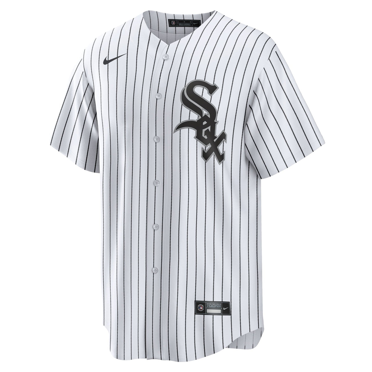 Chicago White Sox White Home Blank Replica Jersey product image 3, provided for visual reference and product detail review
