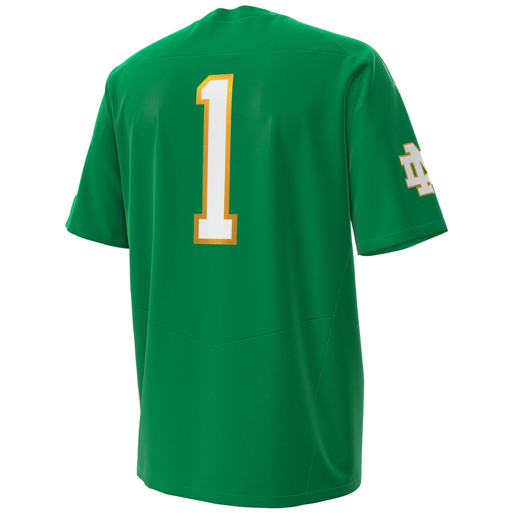 Notre Dame Fighting Irish Premier Football Jersey - Kelly Green product image 4, provided for visual reference and product