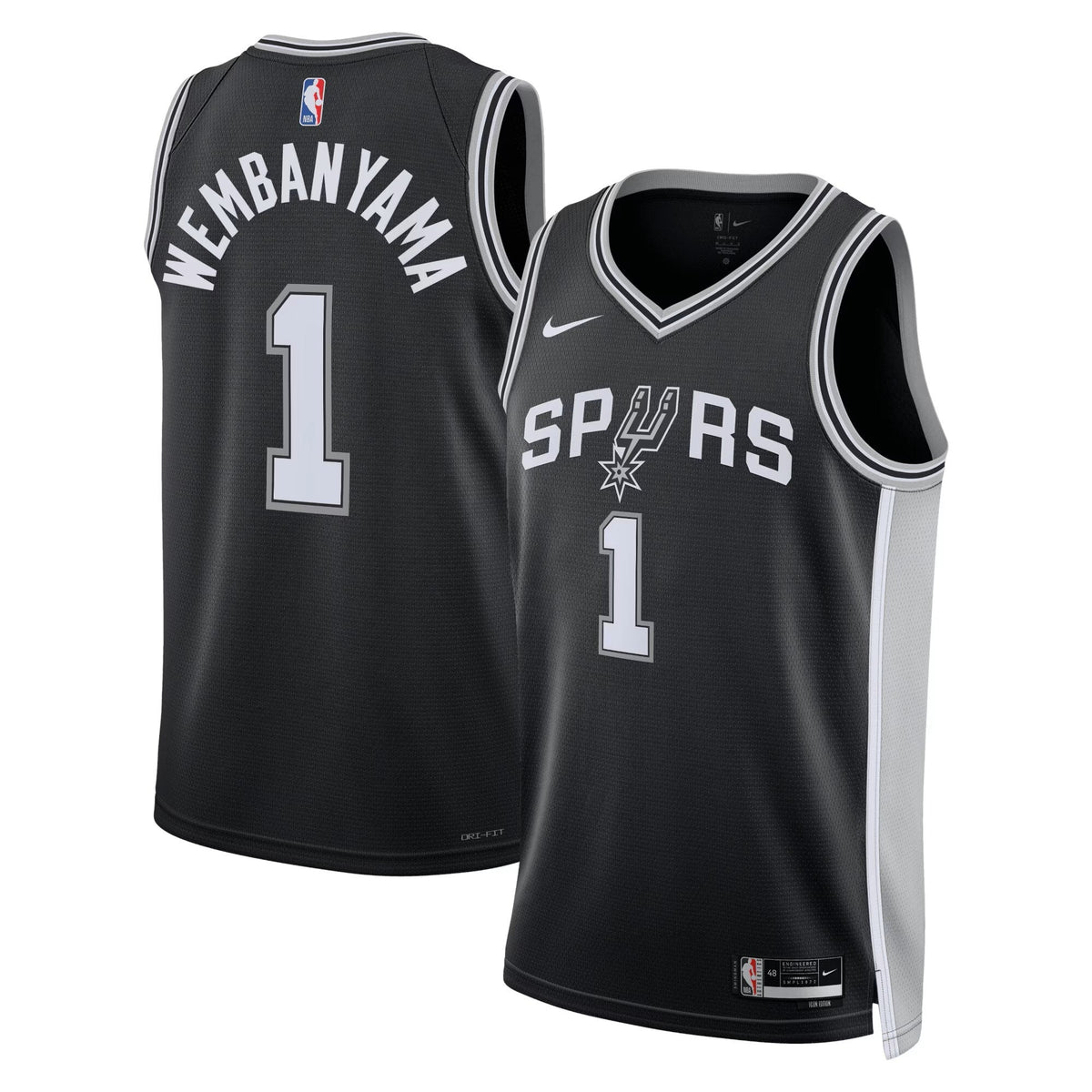 San Antonio Spurs Icon Swingman Jersey - Victor Wembanyama product image 1, provided for visual reference and product detail