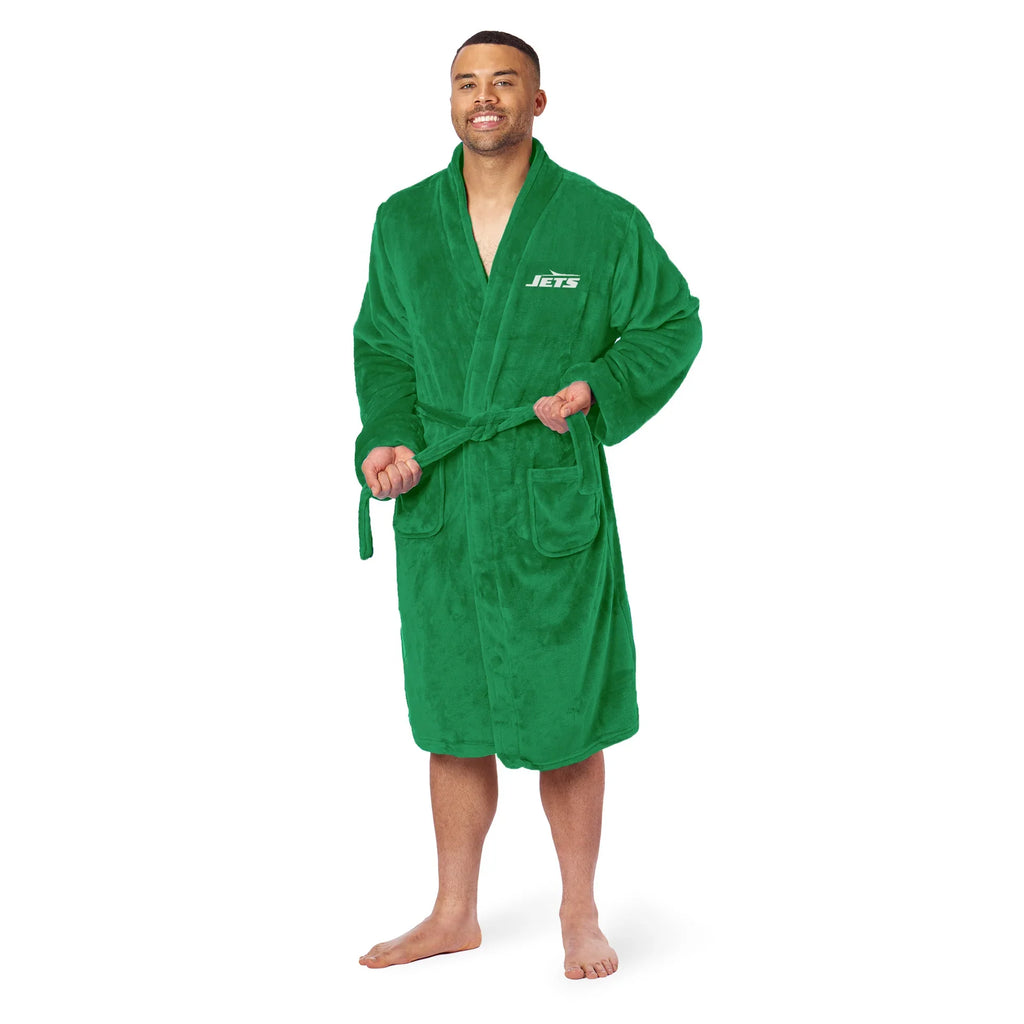 New York Jets Men’s/Woman Official NFL bath robe 26x47 one product image 1