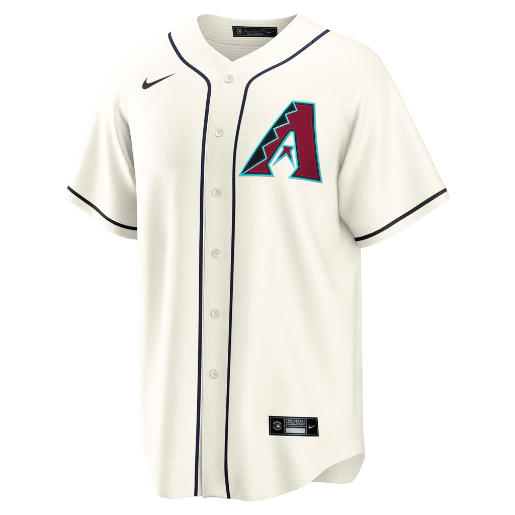 Arizona Diamondbacks Ketel Marte Cream Home Replica Jersey product image 3, provided for visual reference and product detail