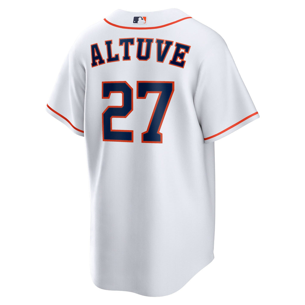 Houston Astros Jose Altuve White Home Replica Player Name Jersey product image 4, provided for visual reference and product