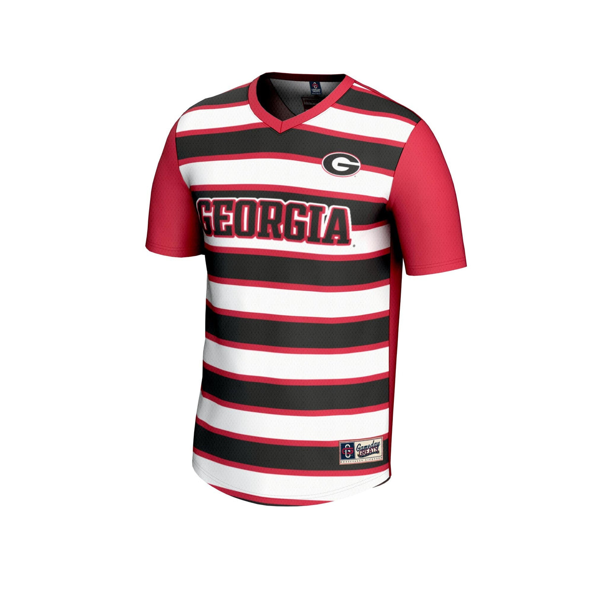 #1 Georgia Bulldogs Lightweight Soccer Fashion Jersey - Red product image 3, provided for visual reference and product