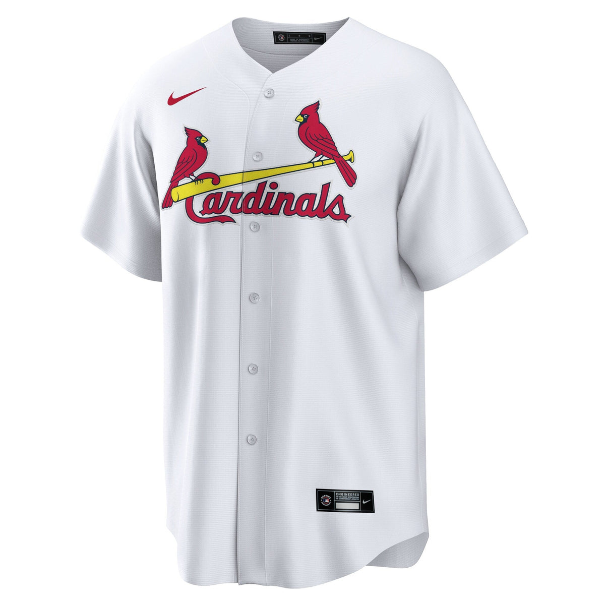 St. Louis Cardinals White Home Blank Replica Jersey product image 3, provided for visual reference and product detail review