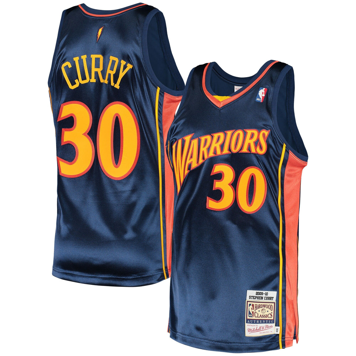 Stephen Curry Navy Golden State Warriors 2009 Hardwood Classics Authentic Jersey product image 2, provided for visual