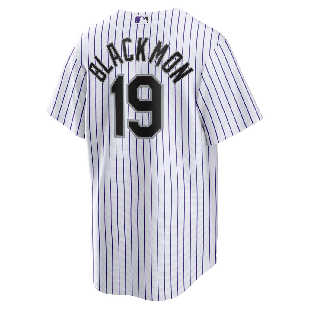 Colorado Rockies Charlie Blackmon White Home Replica Player Name Jersey product image 4, provided for visual reference and