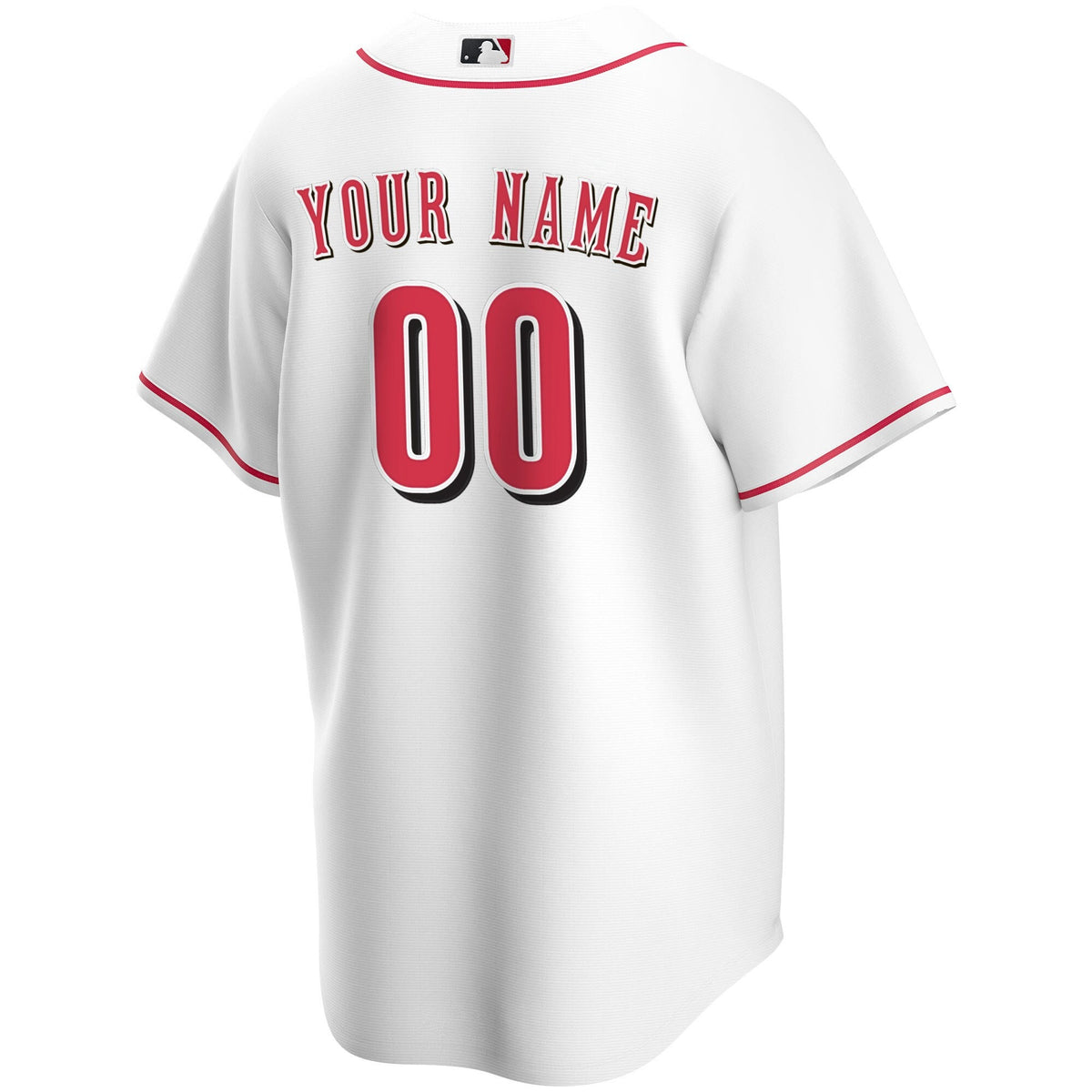 Cincinnati Reds White Home Replica Custom Jersey product image 4, provided for visual reference and product detail review