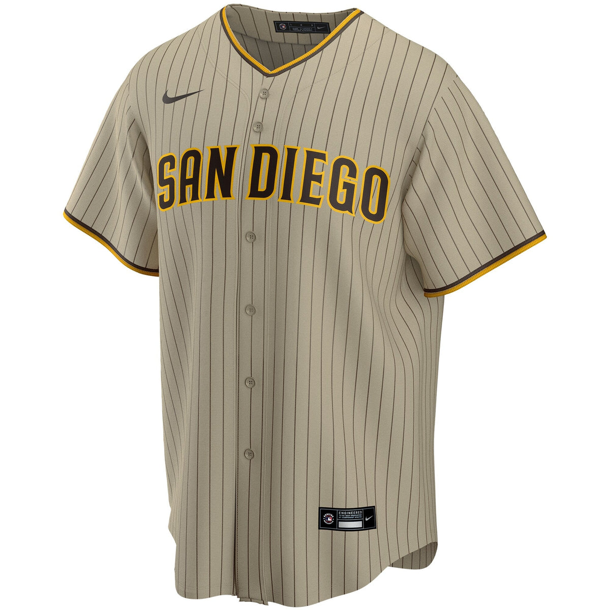 San Diego Padres Fernando Tatis Jr. Tan Alternate Replica Player Jersey product image 3, provided for visual reference and