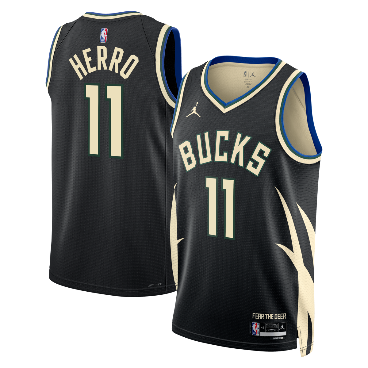Milwaukee Bucks Statement Edition Swingman Jersey - Hunter Green - Tyler Herro product image 2, provided for visual