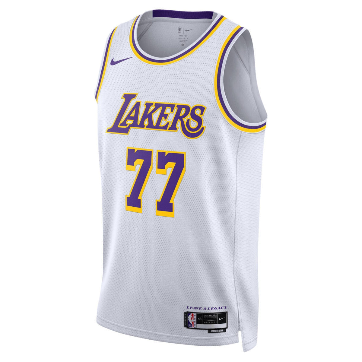 Los Angeles Lakers Association Swingman Jersey - Luka Doncic product image 3, provided for visual reference and product