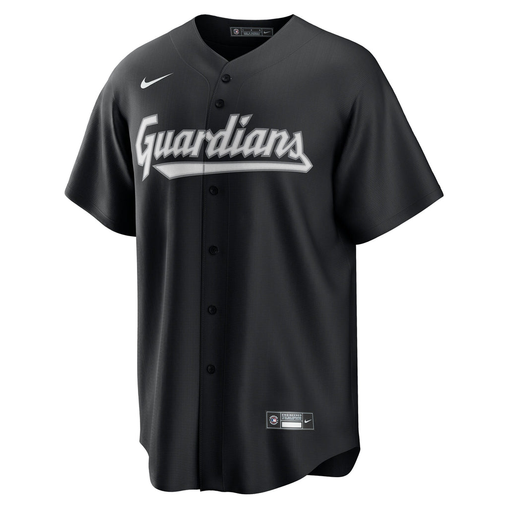 Cleveland Guardians Black Replica Jersey product image 3, provided for visual reference and product detail review