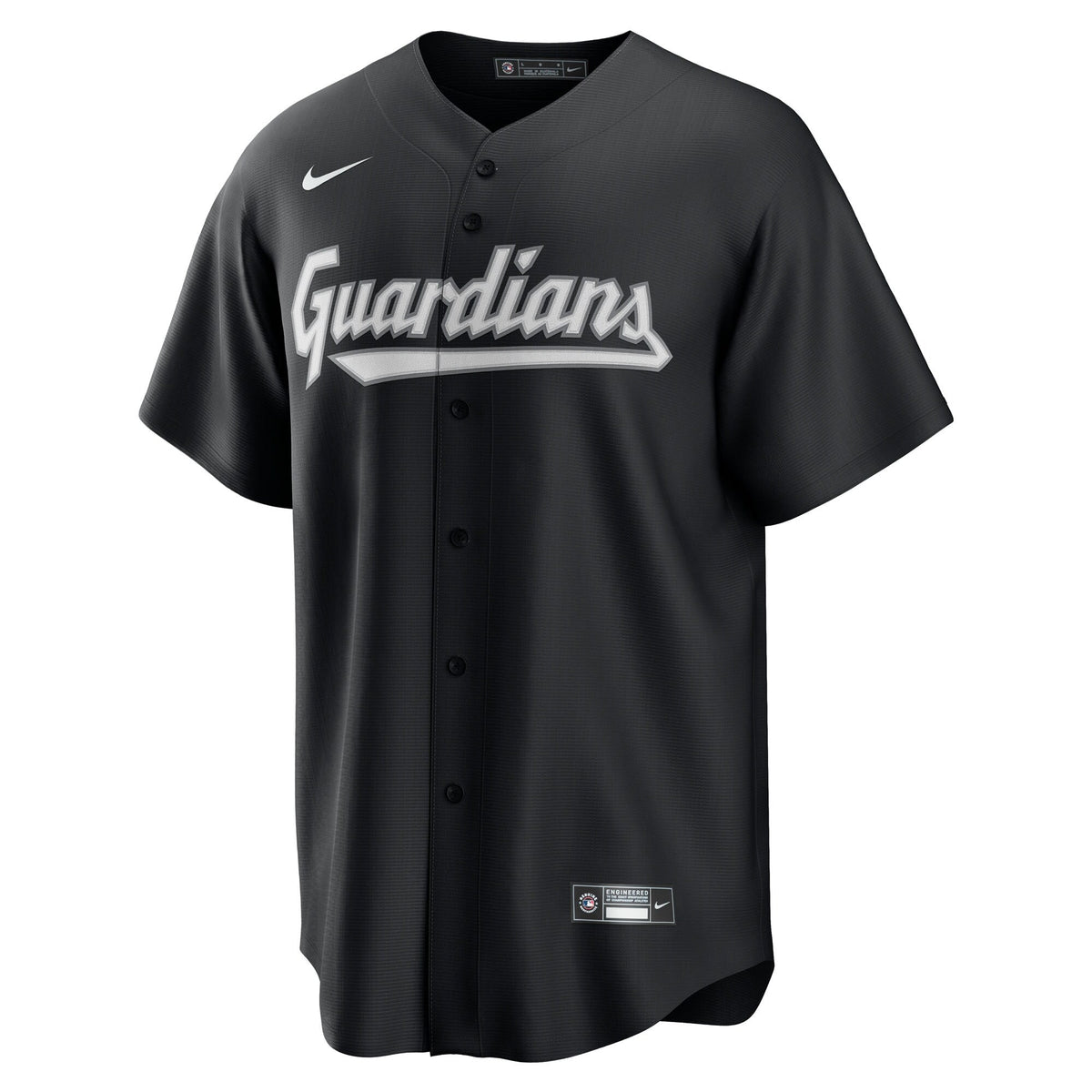 Cleveland Guardians Black Replica Jersey product image 3, provided for visual reference and product detail review