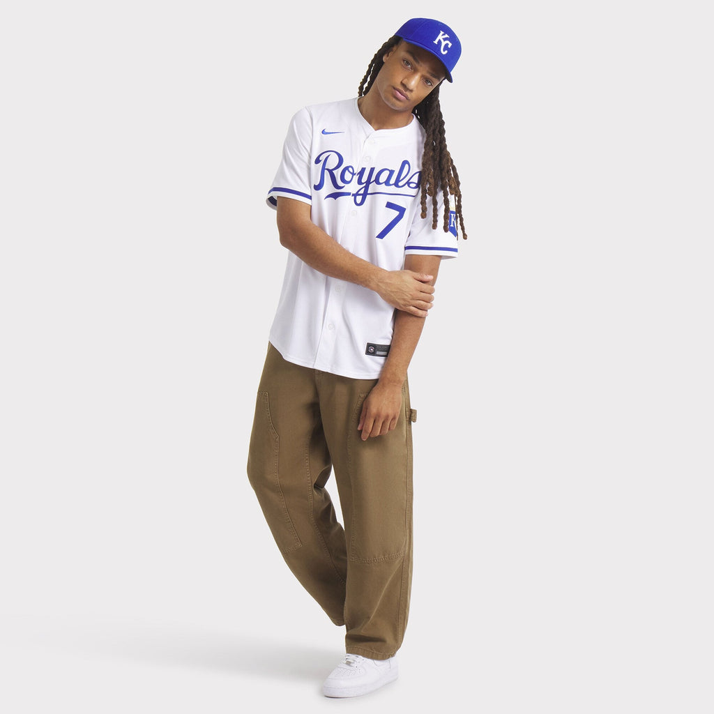 Kansas City Royals Bobby Witt Jr. White Home Limited Player Jersey product image 7, provided for visual reference and