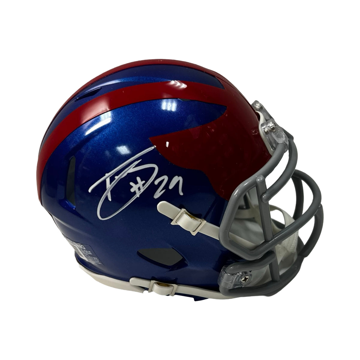 Tyrone Tracy Autographed New York Giants Alternate Mini Helmet Beckett product image 1, provided for visual reference and