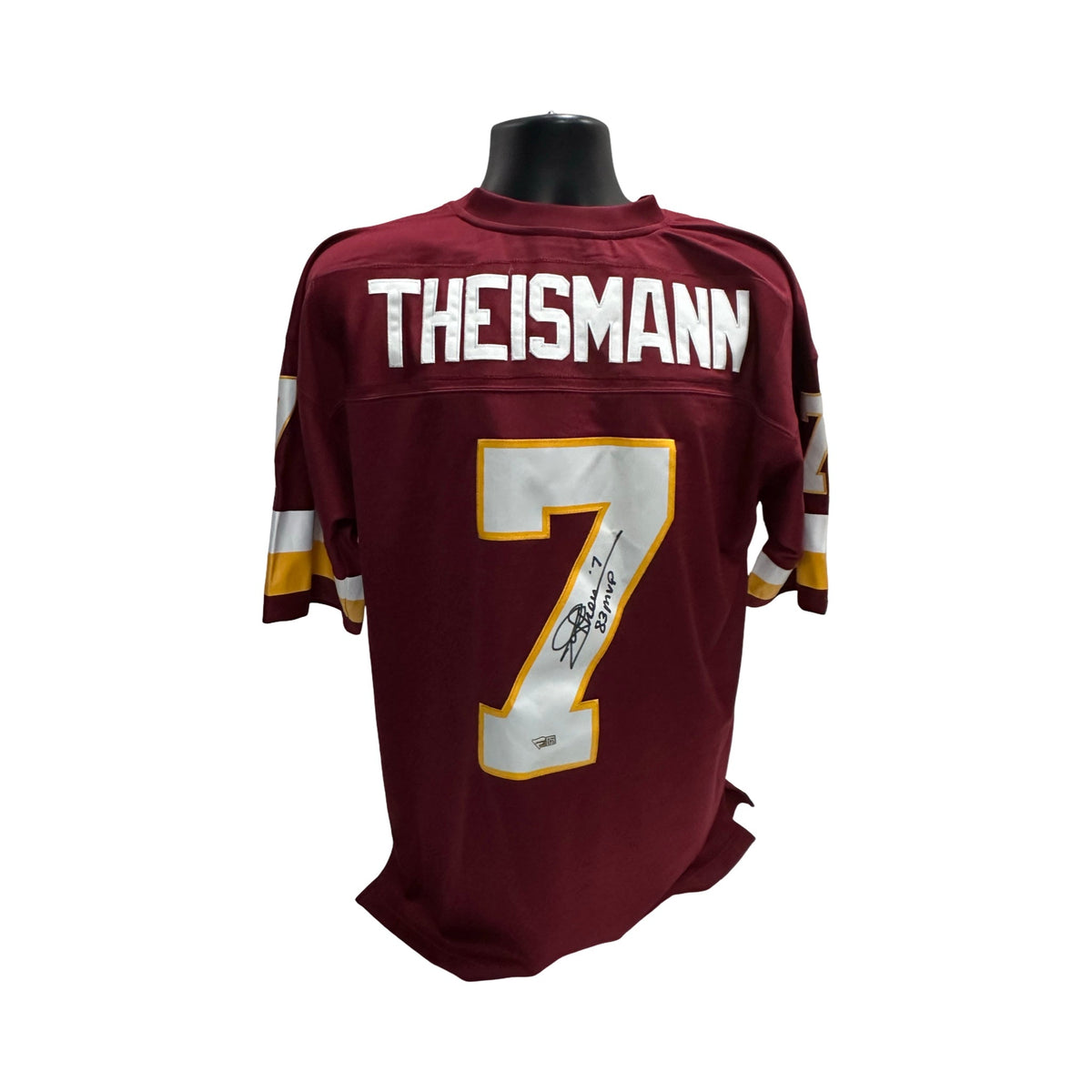 Joe Theisman Washington Redskins Mitchell & Ness Autographed Jersey Fanatics COA product image 1, provided for visual