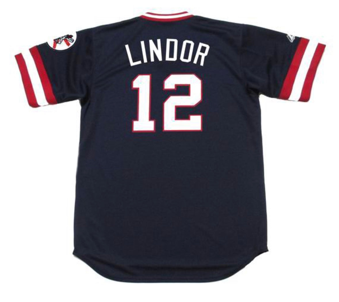 Francisco Lindor Cleveland Indians blue retro Jersey product image 1