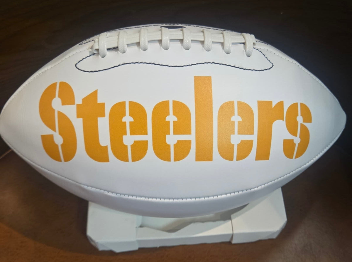 Troy Polamalu Autographed Pittsburgh Steelers Football with product image 2