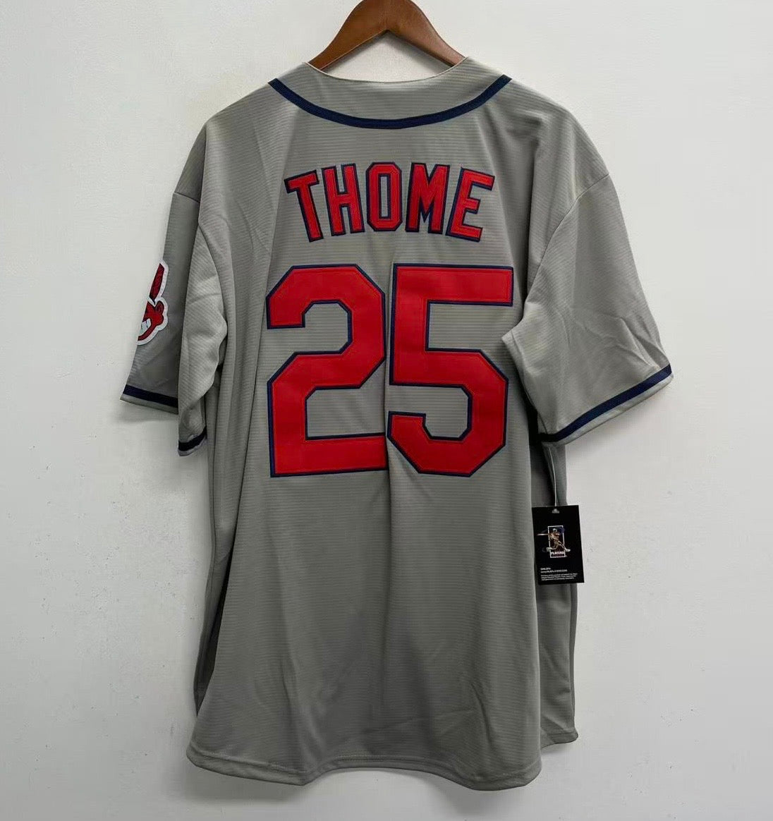 Jim Thome Cleveland Indians Jersey Majestic gray product image 1