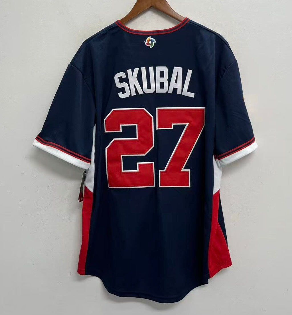 Tarik Skubal 2026 Team USA Official Nike Jersey blue product image 1