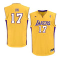 Jeremy Lin Los Angeles Lakers Official NBA Adidas Jersey product image 1