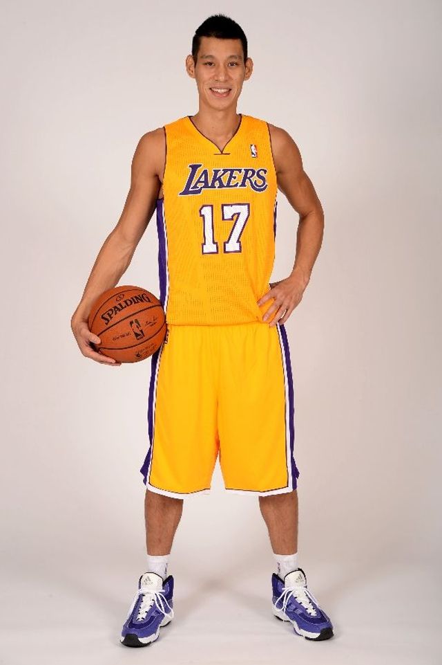 Jeremy Lin Los Angeles Lakers Official NBA Adidas Jersey product image 2