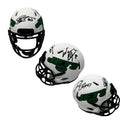 Santana Moss, Wayne Chrebet & Laveranues Coles Autographed New York Jets Lunar Eclipse Mini Helmet Steiner CX product image