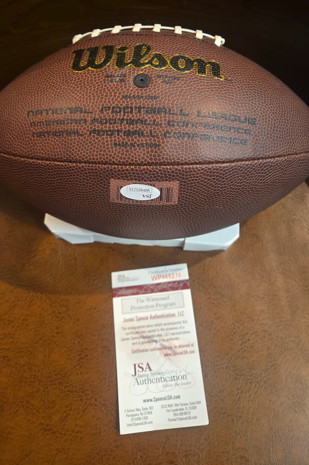 Vince Papale Philadelphia Eagles Autographed Football with product image 2